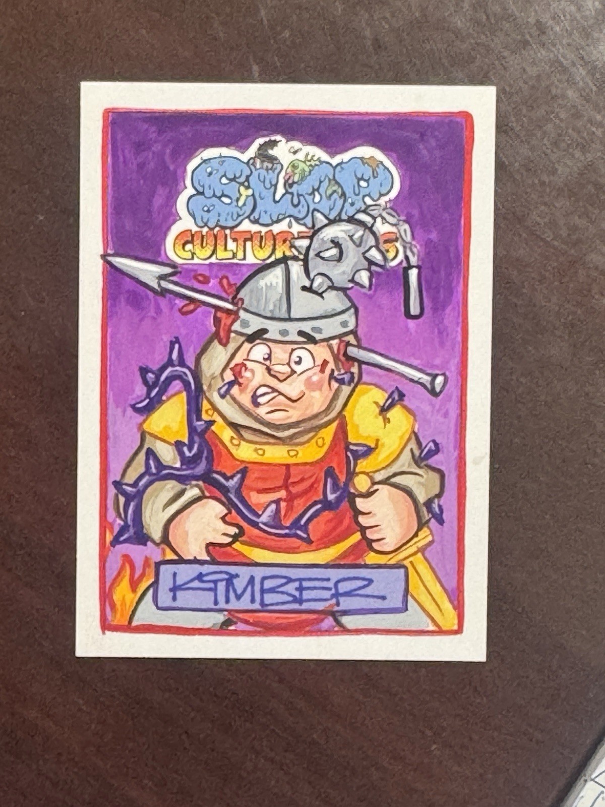 Mark Pingitore Slop Culture Kids Series 3 Garbage Pail Kids Kimber Sketch Card