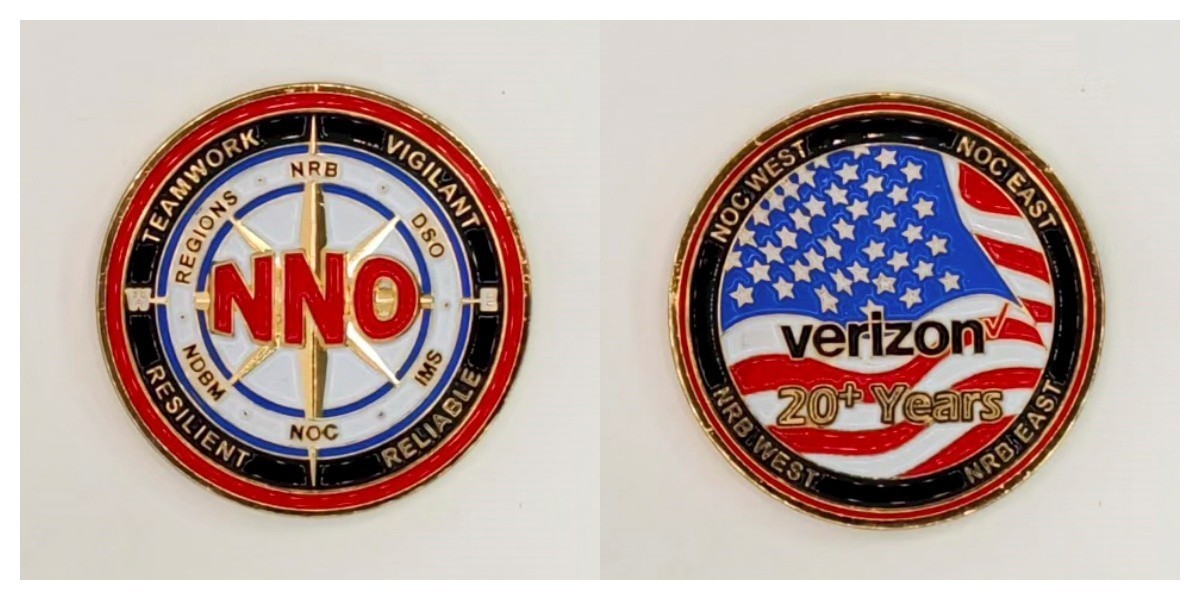 Verizon NNO 20+ Years Challenge Coin 2#4