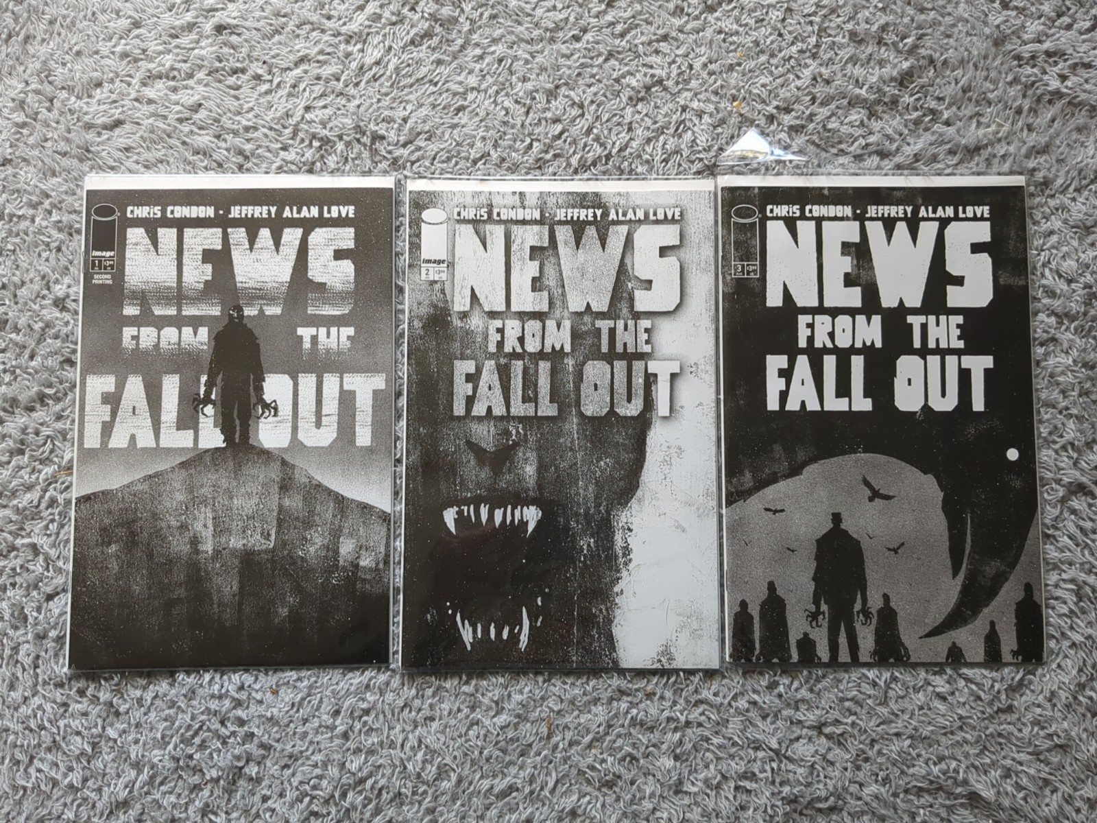 Image Comic LOT NEWS FROM THE FALLOUT issues 1-3 Chris Condon NEW Boarded