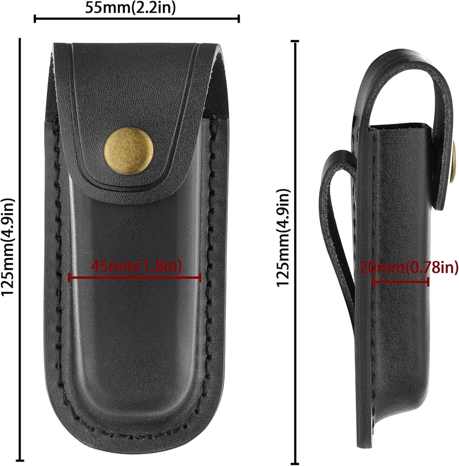 Durable Leather Multitool Pouch – Secure & Stylish EDC for Outdoor Enthusiasts