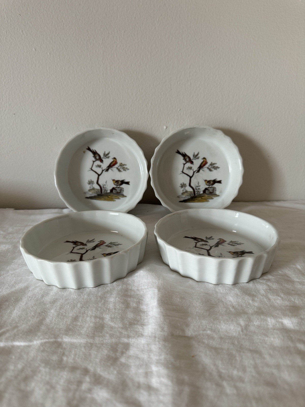 Louis Lourioux France Metropolitan Museum of Art Bird Ramekins Set of 4 Le Faune