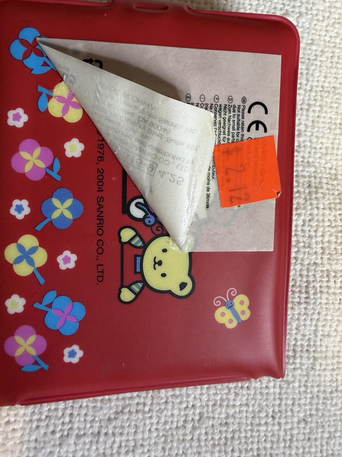 Sanrio Hello Kitty 2004 Vintage Red Plastic Vinyl Wallet