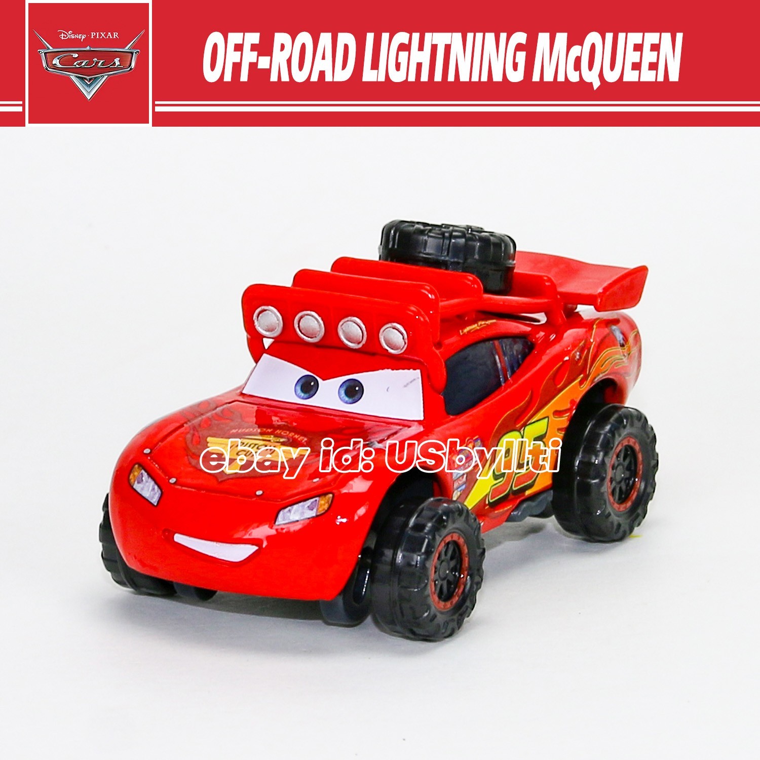 Disney Pixar Cars OFF-Road Lightning McQueen Diecast 1:55 Metal Car Toy