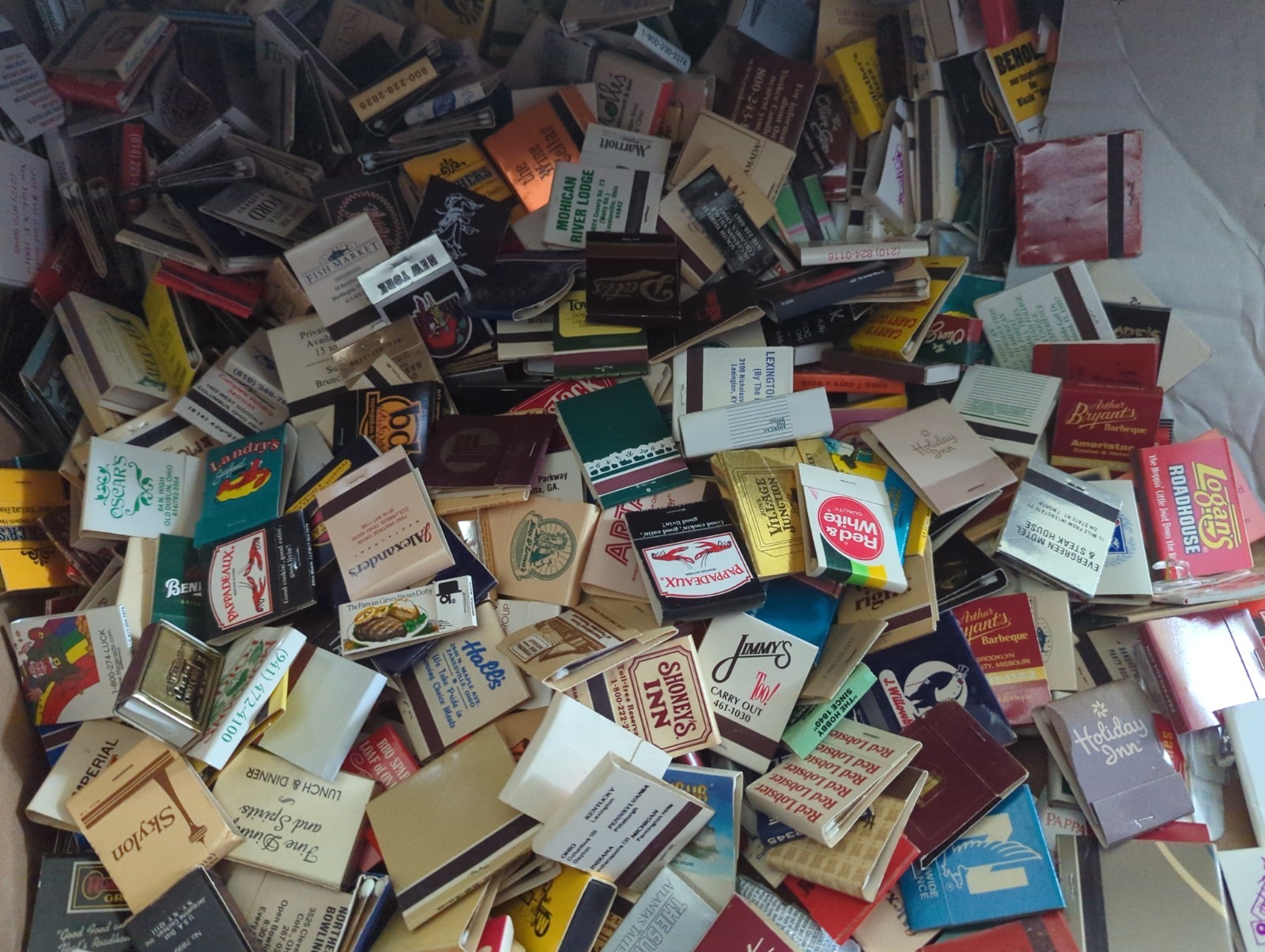 Vintage Matchbooks 20 Random Unstruck Match Books