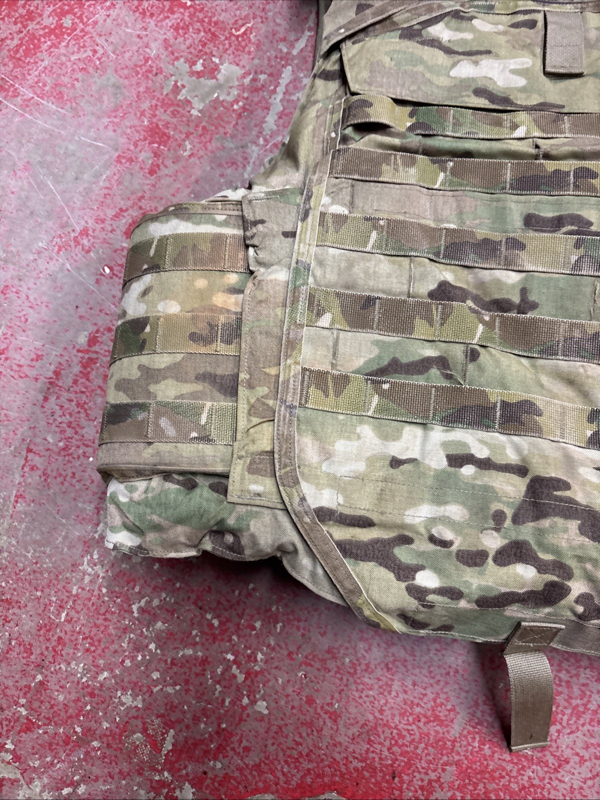 ARMY OCP MULTICAM BODY ARMOR PLATE CARRIER MADE W/KEVLAR INSERTS MEDIUM #AB