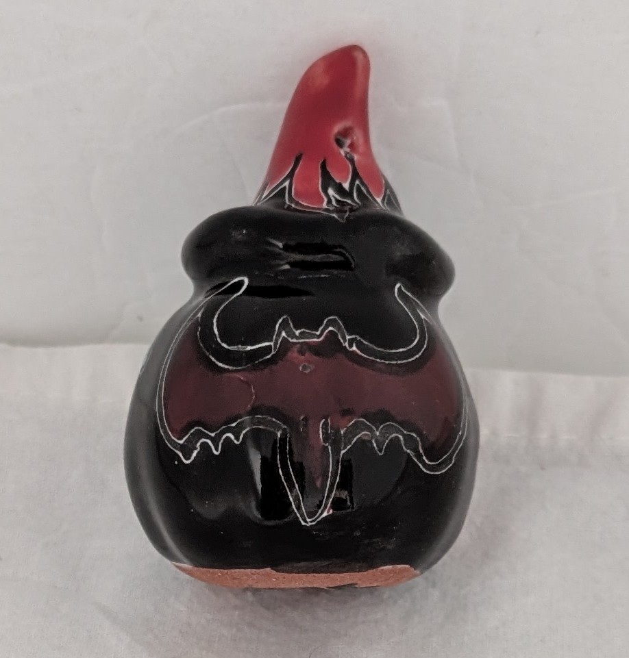 Talavera Pottery Pumpkin Jack O Lantern Halloween Mexico Folk Art 3″ Ornament