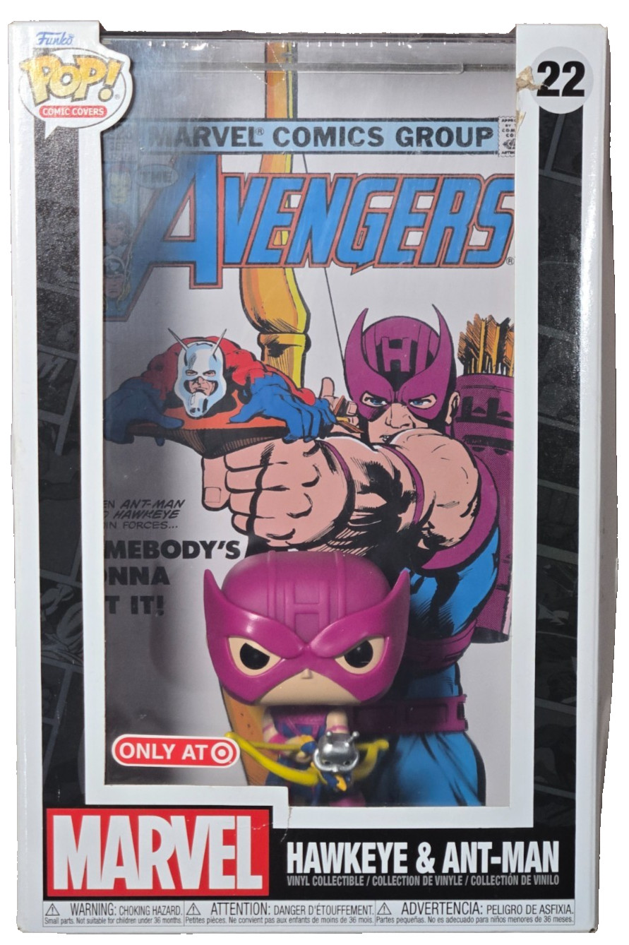 New w/Case Funko Pop! Comic Covers Edition Marvel Avengers Hawkeye & Ant-Man #22