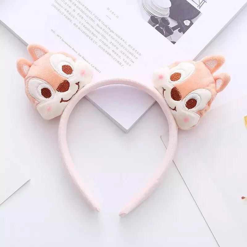 Christmas Holiday squirrel Double head plush Headband Kids or Adult gift