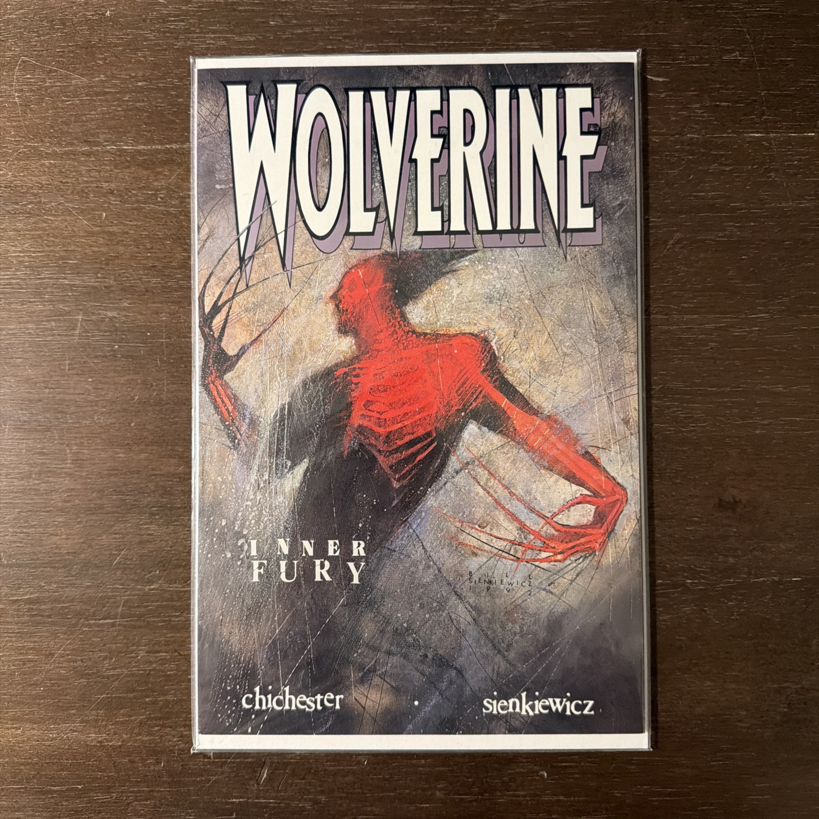 WOLVERINE Inner Fury Marvel Comics 1992 Bill Sienkiewicz One-Shot