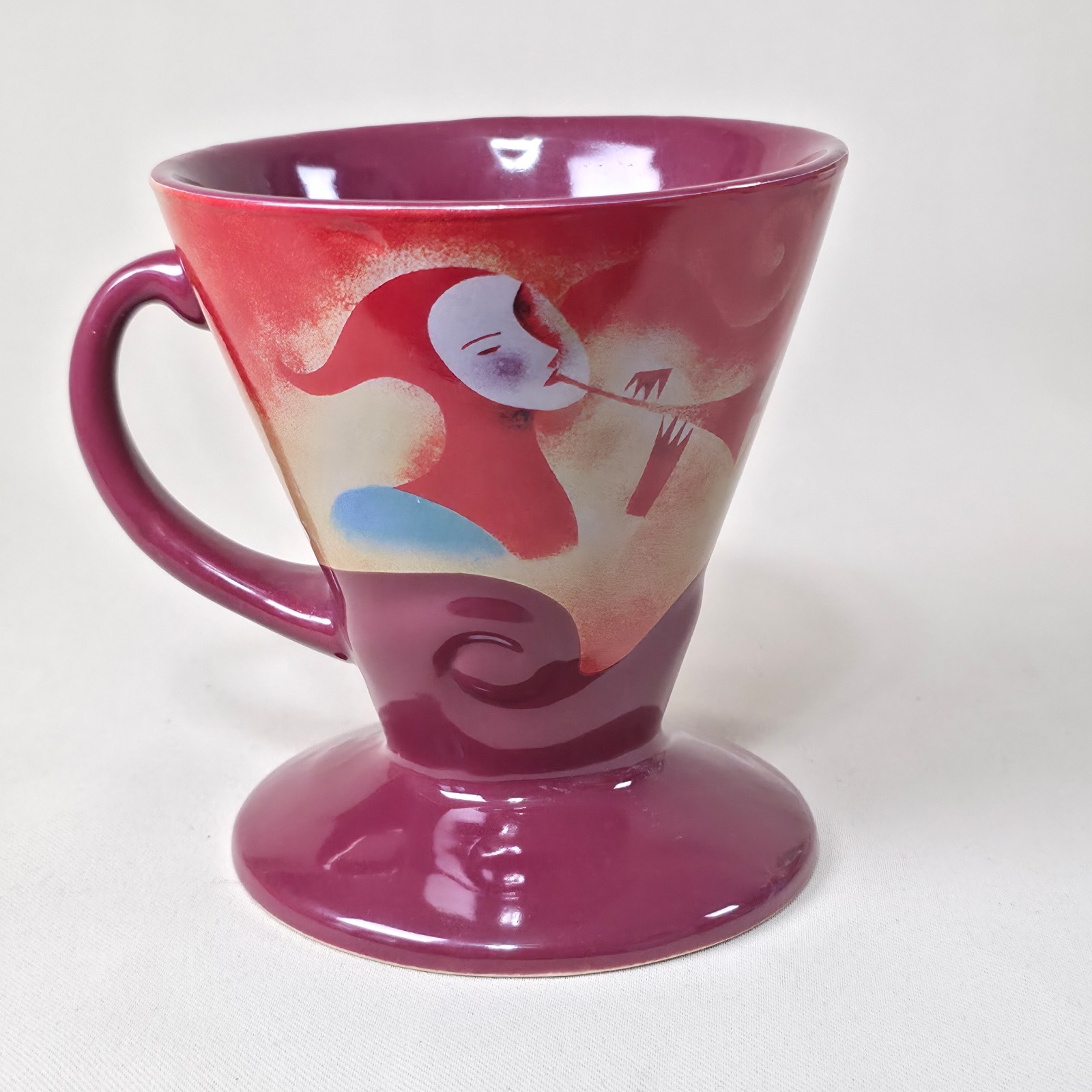 VTG 1999 Frangelico Liqueur Cup – Linda Frichtel Artist Series Footed Mug NOS