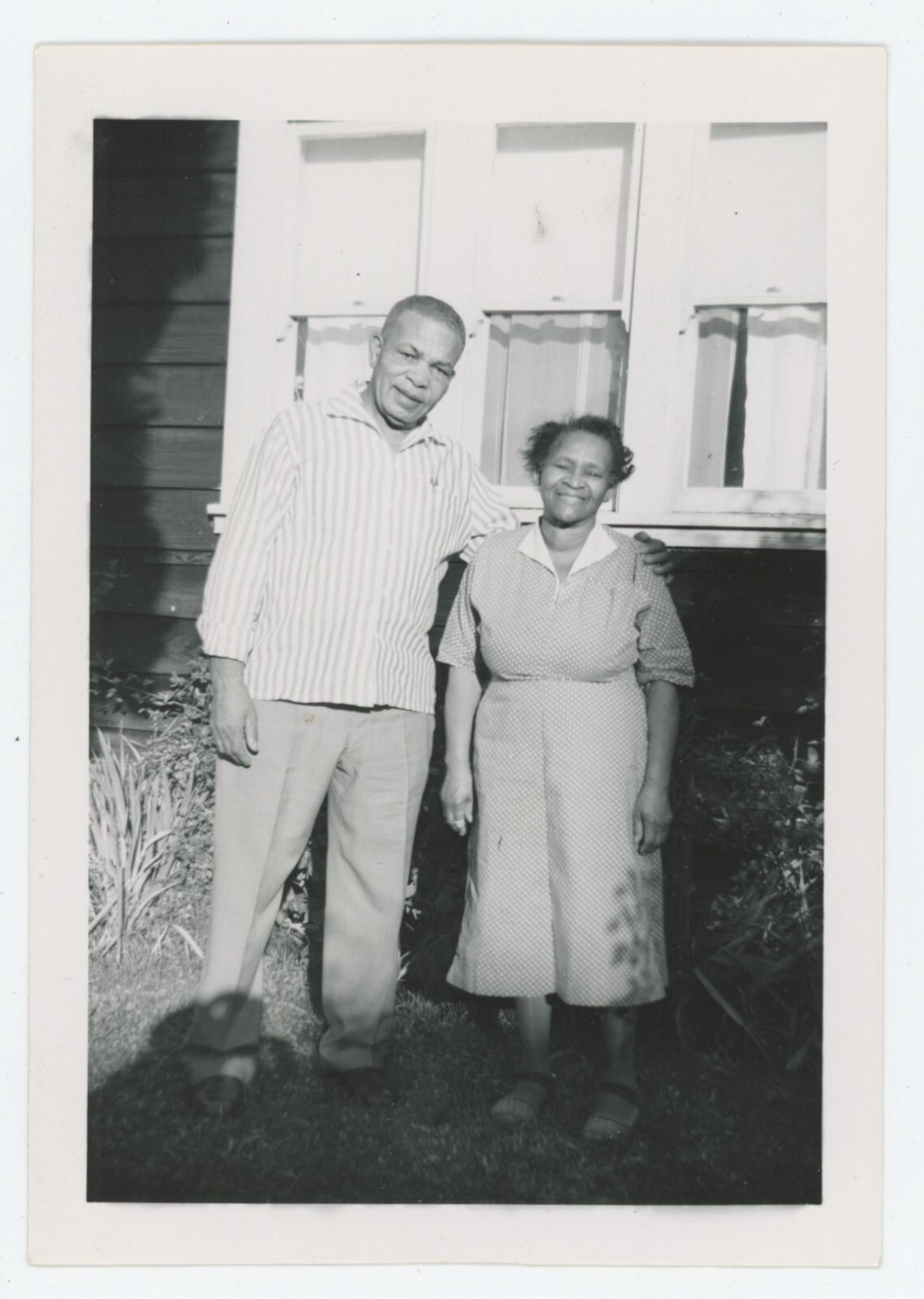 Vintage Photo African American Family Polka Dots Love Home Happy Smiles 1940s