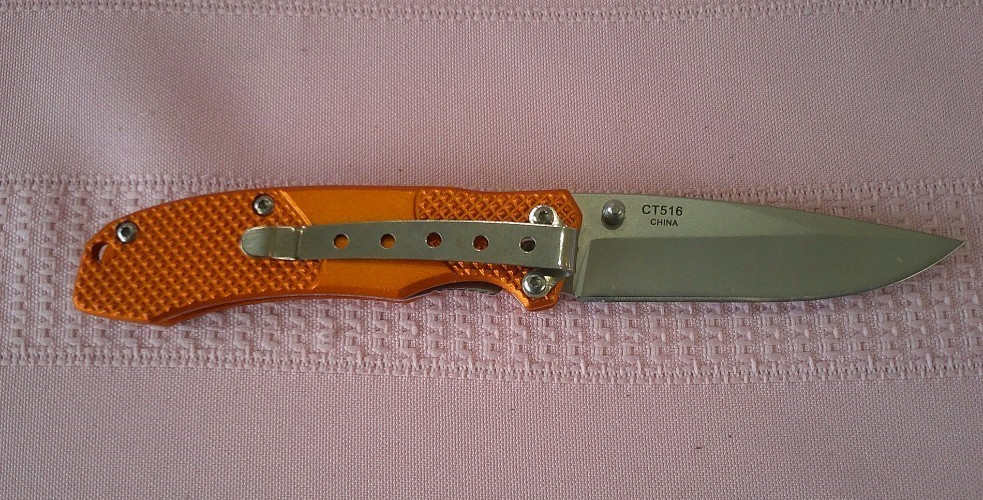 Colt CT516 EMT Public Servant Linerlock Knife With Pocket Clip & Lanyard Hole.