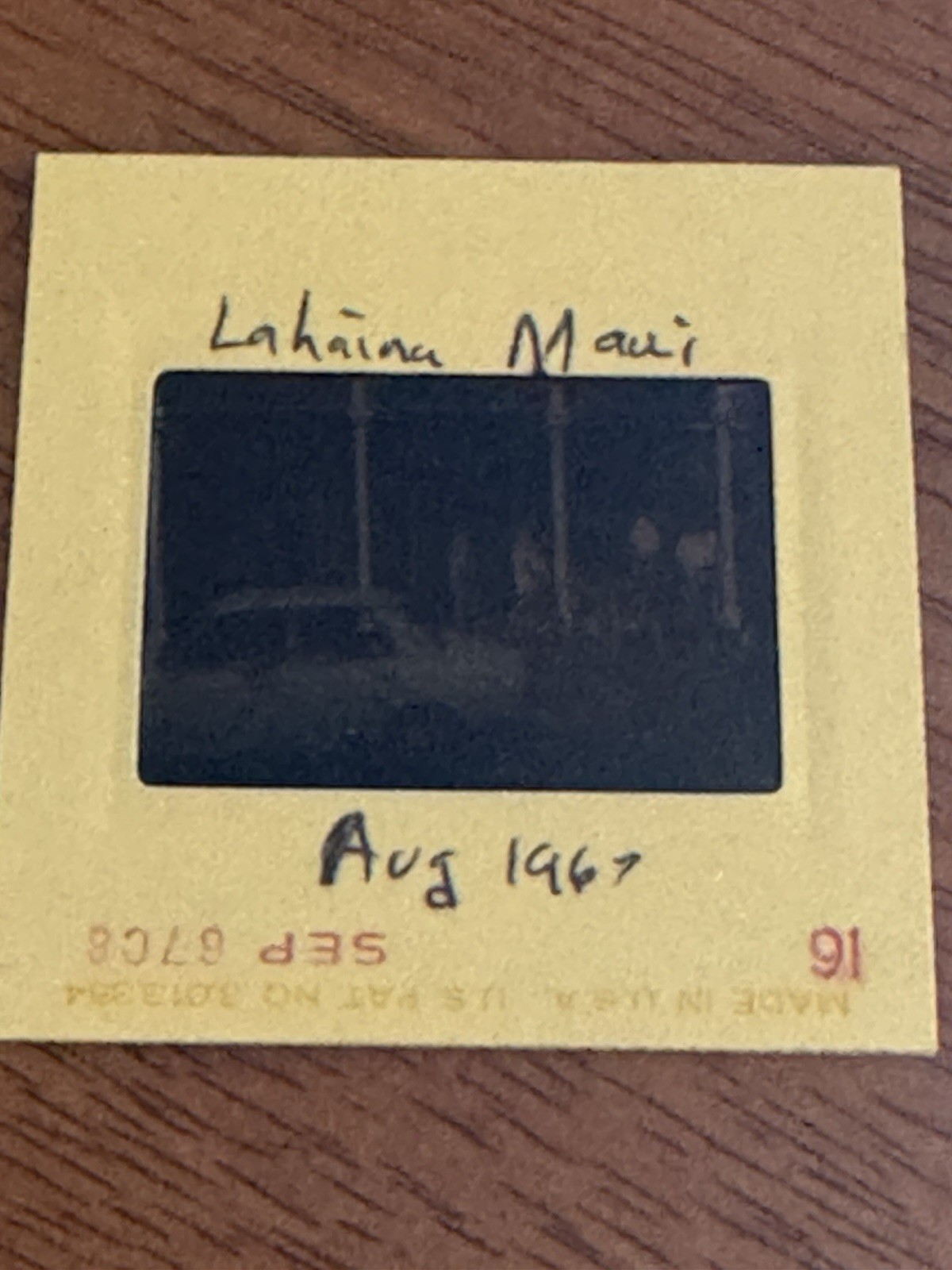 1967 Lahaina Maui Kodachrome Slide Old Whalers Grog Shoppe Pioneer Inn Aug