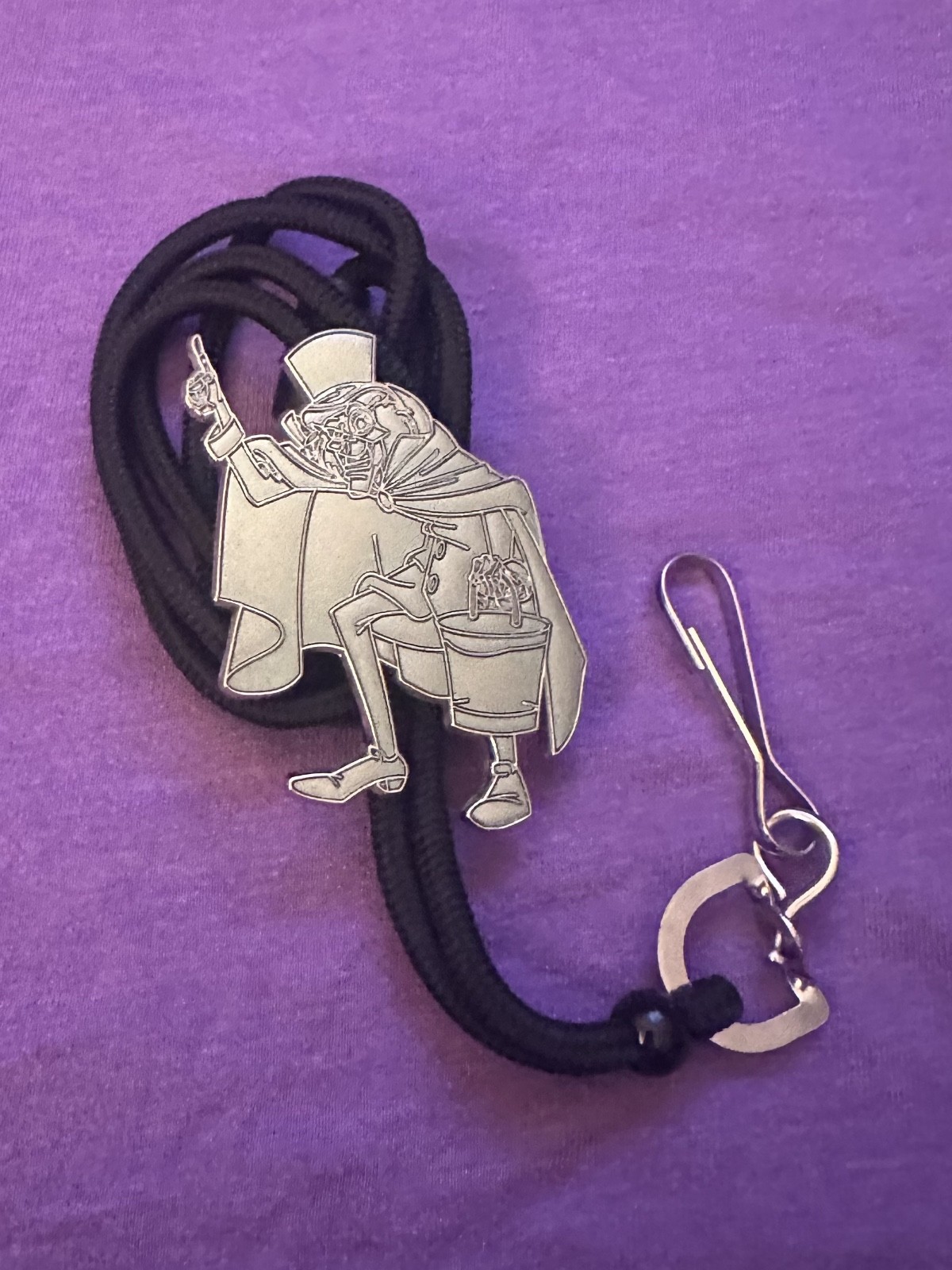 Disney Haunted Mansion HATBOX GHOST Bolo Lanyard CAST MEMBER EXCLUSIVE LE