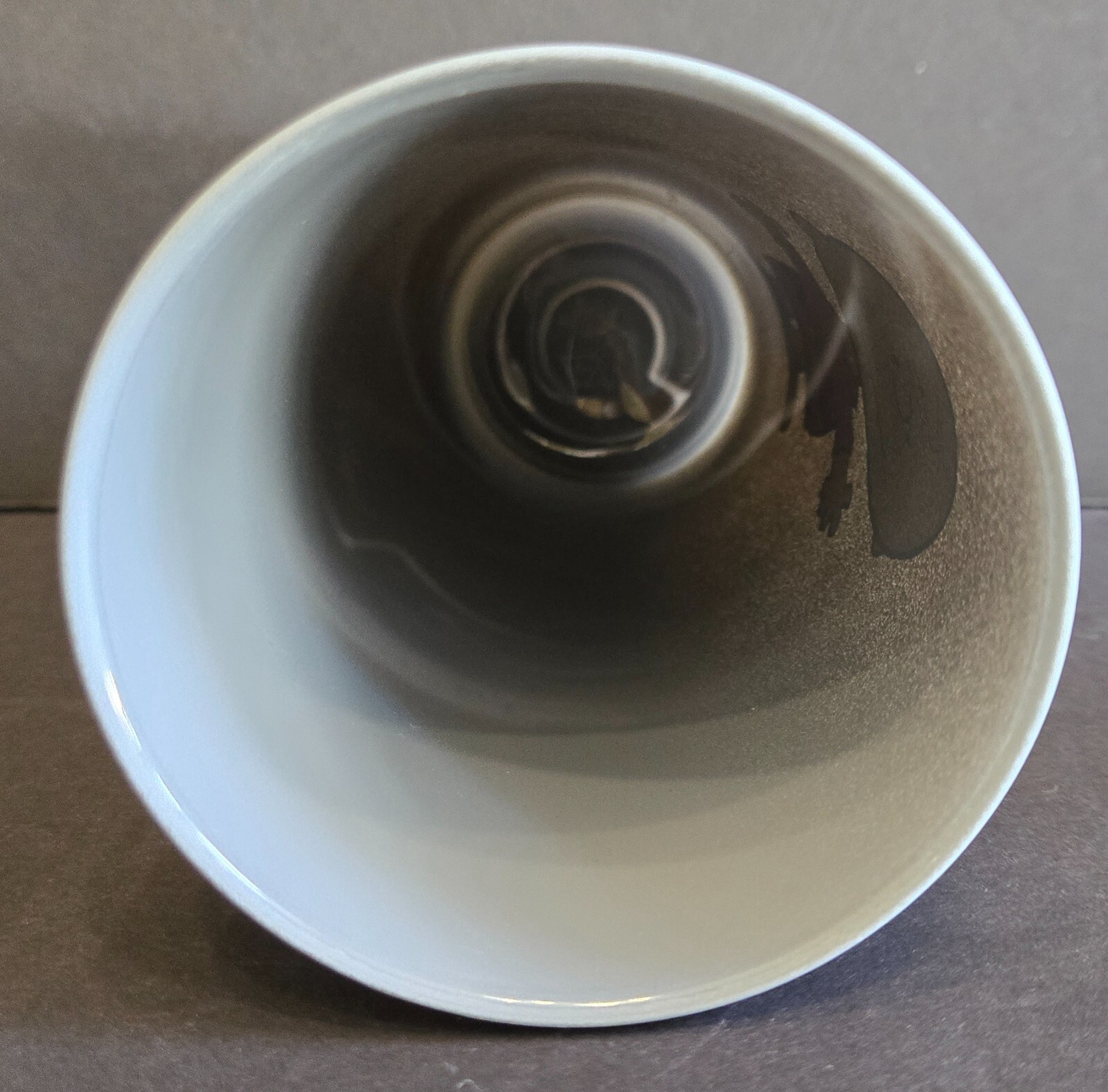 Charlie Brown Peanuts Cedar Fair Point Frosted Glass Gray 6.25 Mug Cup