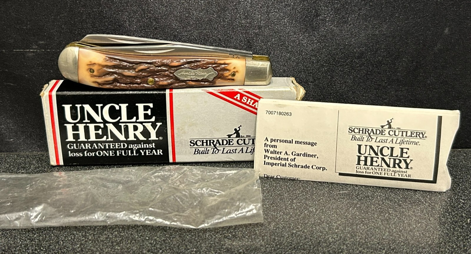 Vintage Schrade USA Uncle Henry 285UH Pro Trapper Knife Old Timer Knives 285-UH