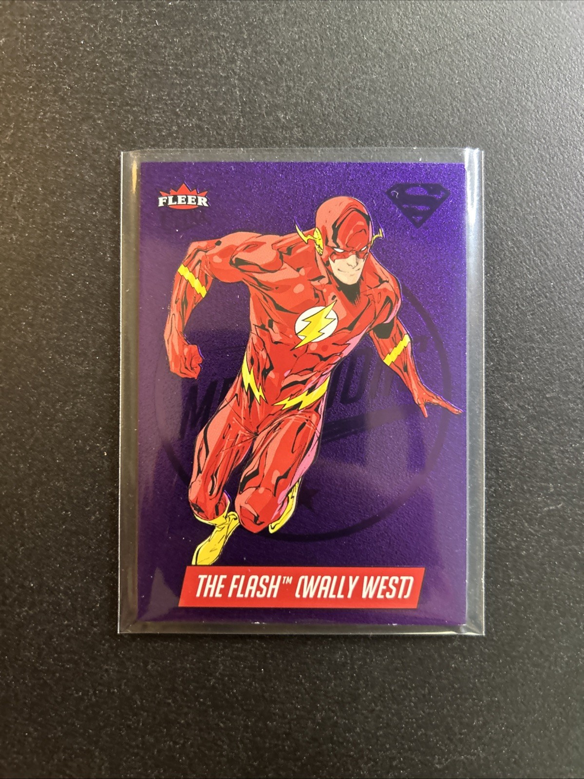 FLASH WALLY WEST M-13 2026 Fleer Ultra DC Superman PURPLE MEDALLIONS