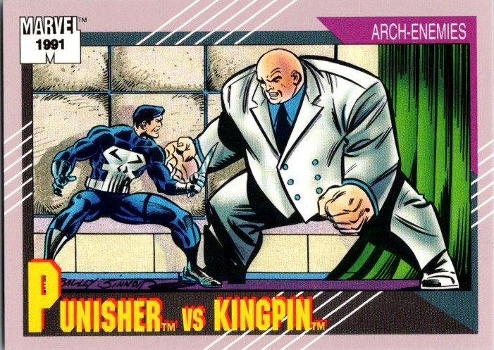1991 Marvel Impel Universe – Punisher vs Kingpin #102