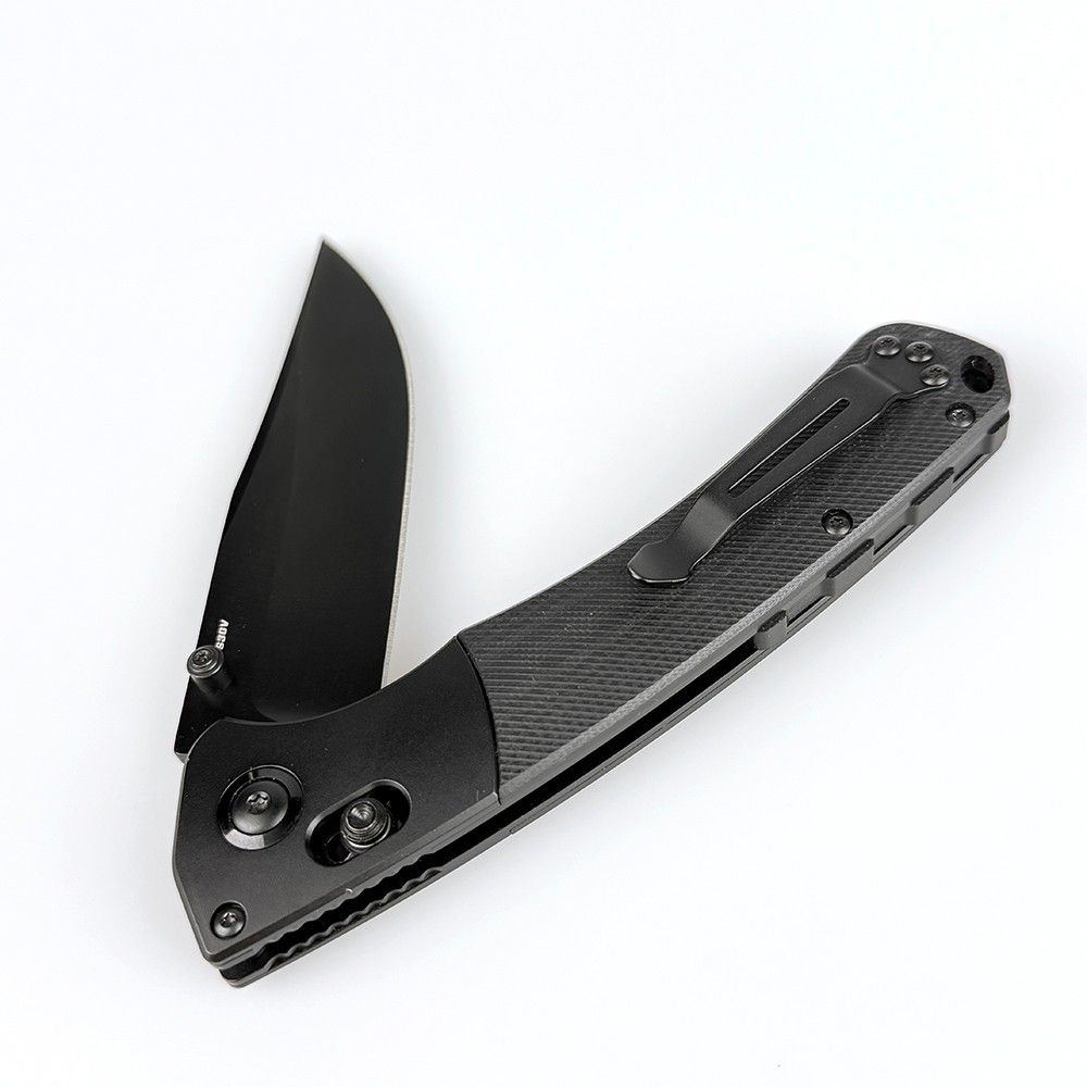 Benchmade 15080-2 Crooked River CPM-S30V Black Blade Black Handle Folding Knife