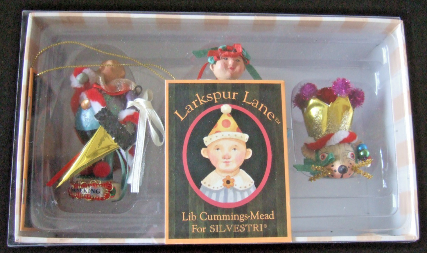 RARE LARKSPUR LANE LIB CUMMINGS-MEAD SILVESTRI MOUSE KING & CLARA MINIATURES