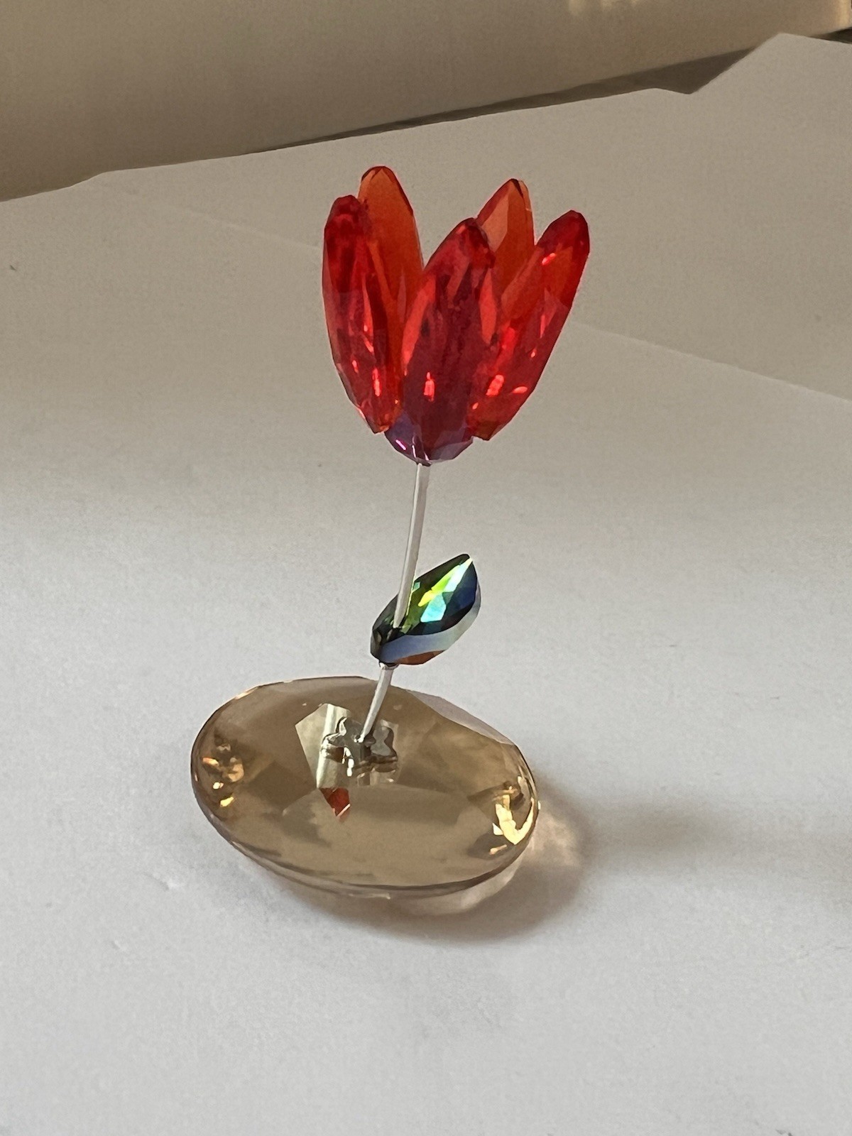 Swarovski Crystal “Kim” Red Tulip figurine 1016548 MIB COA