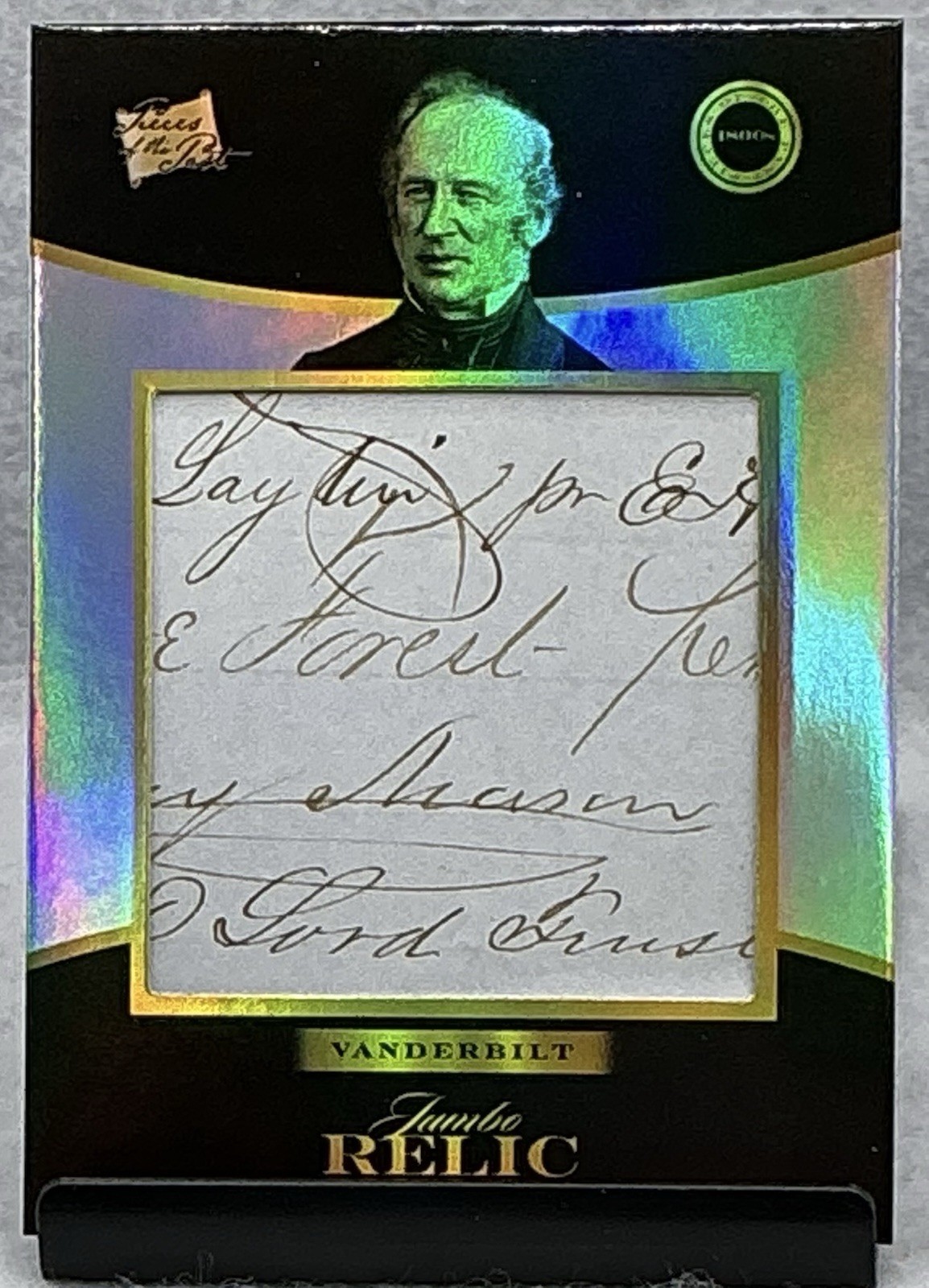 2024 Pieces Of The Past 1800s Cornelius Vanderbilt Handwritten Document Relic