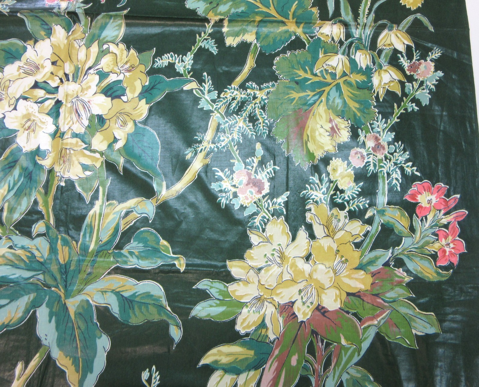 Vintage 50s cotton chintz fabric Kandell Design