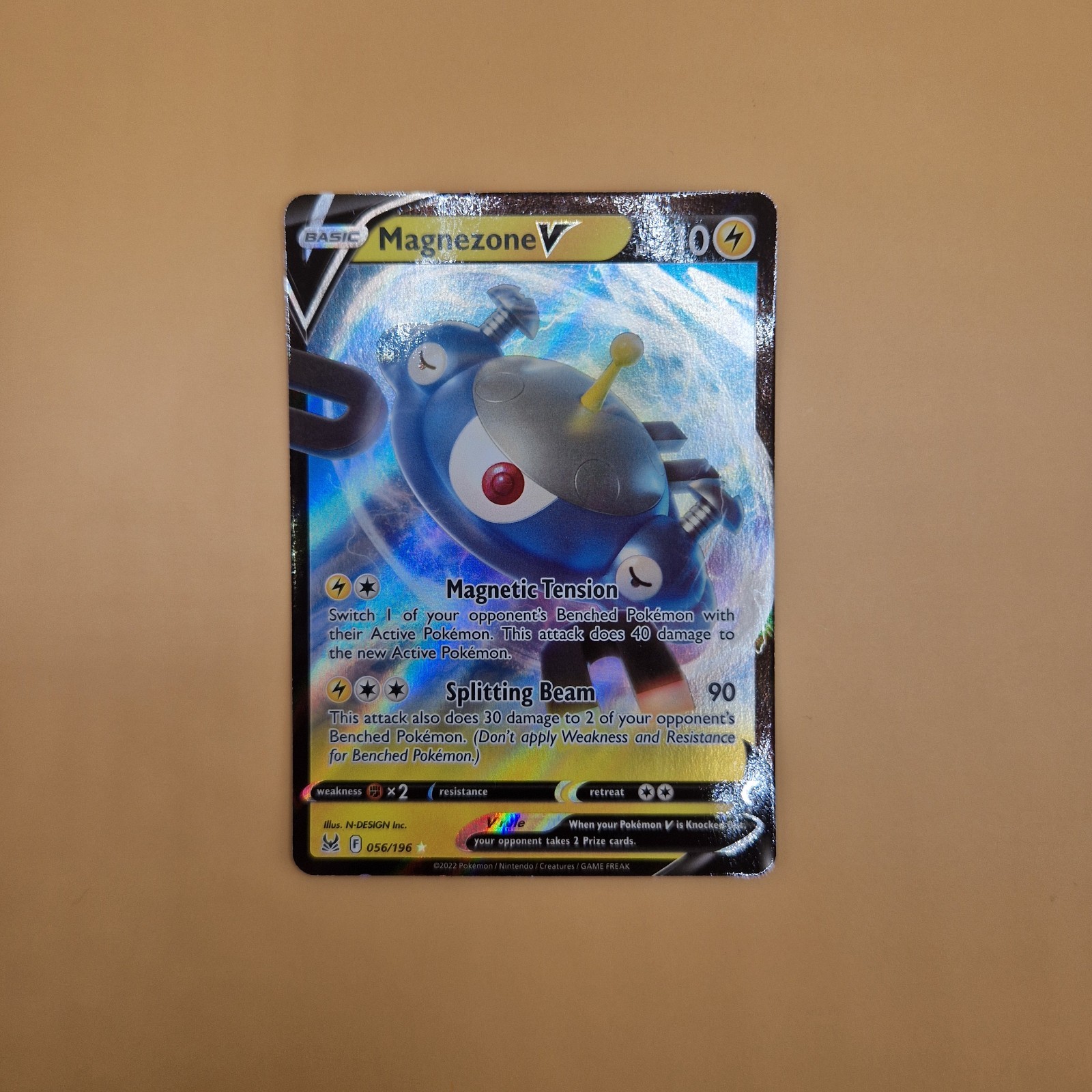 Magnezone V 056/196 – Lost Origin – Pokemon Card – Near Mint