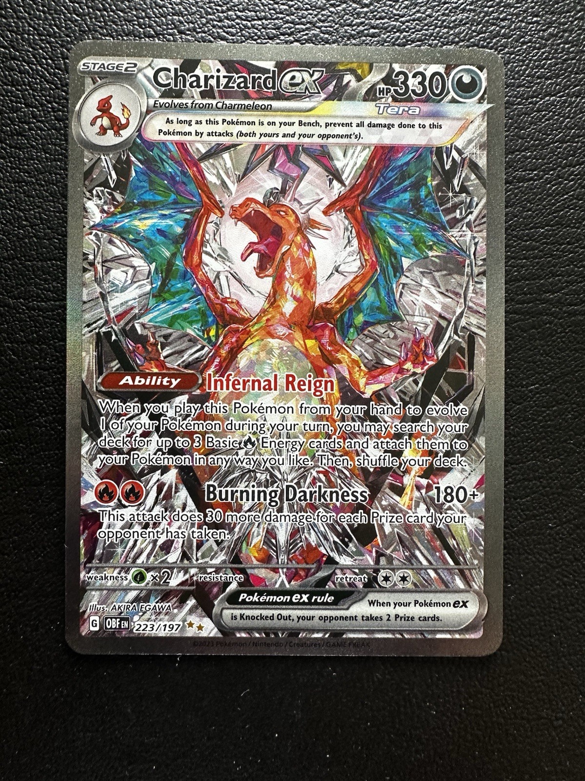 223/197 Charizard EX Obsidian Flames SIR