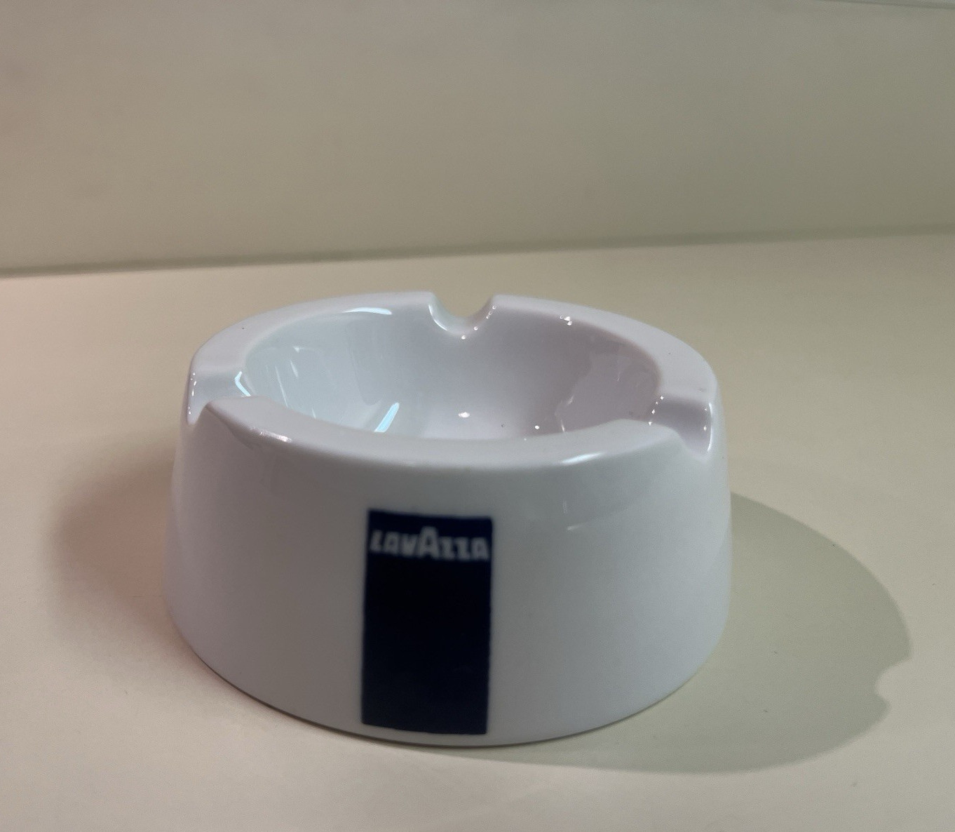Lavazza d’Ancap Round Ashtray / Dish, Cafe Coffee Bar Blue Ribbon, Made in Italy