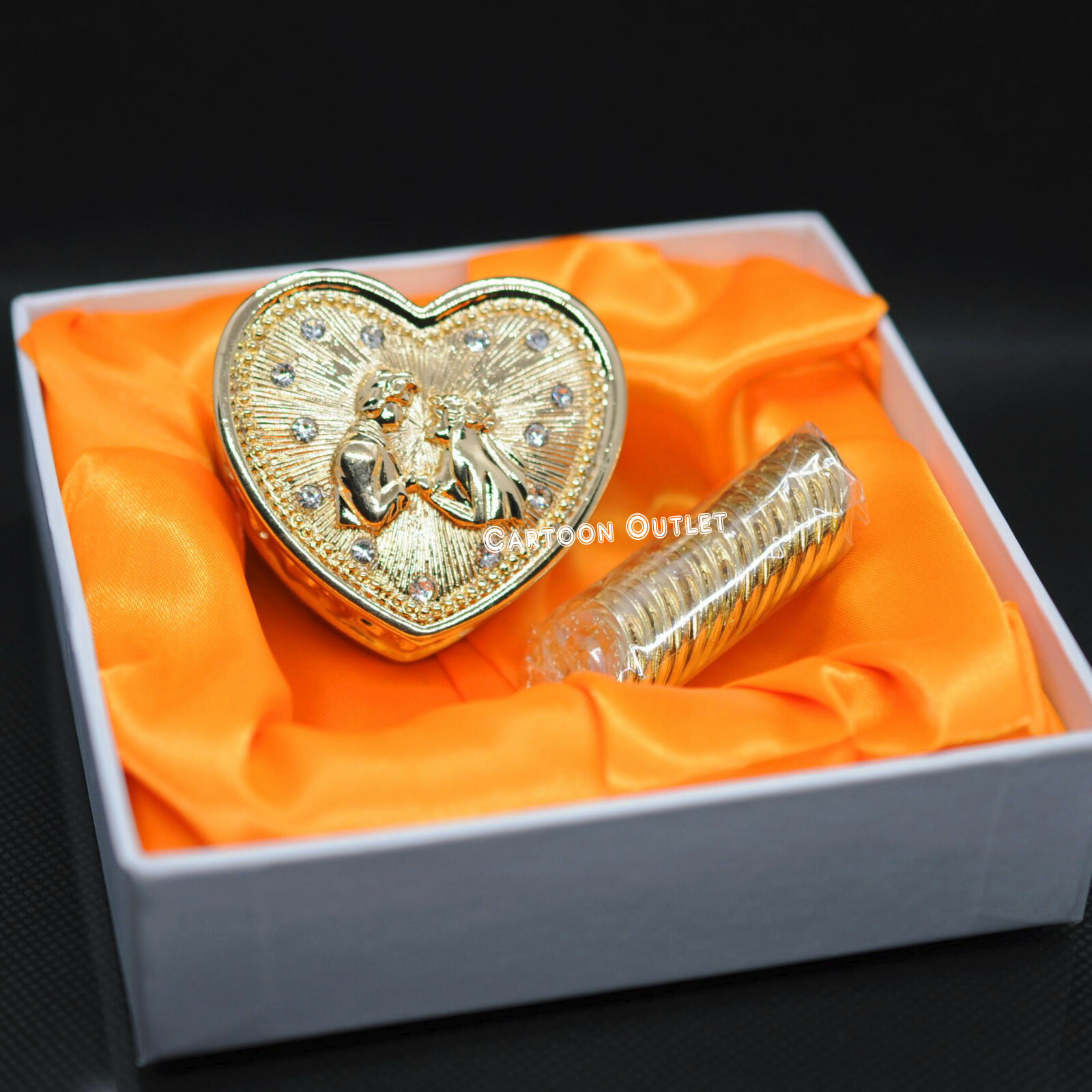 WEDDING CEREMONY GOLD HEART ARRAS DE BODA 13 UNITY COINS COUPLE NEW CUTE GOLDEN