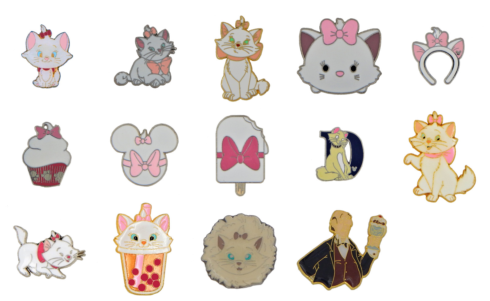 Aristocats Marie Theme Individual Pin Walt Disney Park Trading Pins ~ Brand New