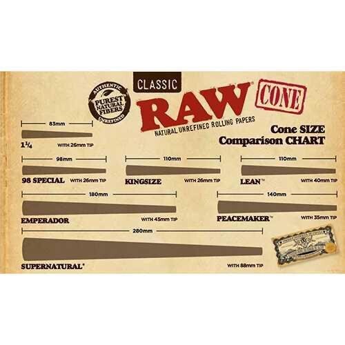 50 CLASSIC RAW 98 Special Pre-Rolled Cones Easy To Fill! 100% AUTHENTIC!! 🚚💨📦