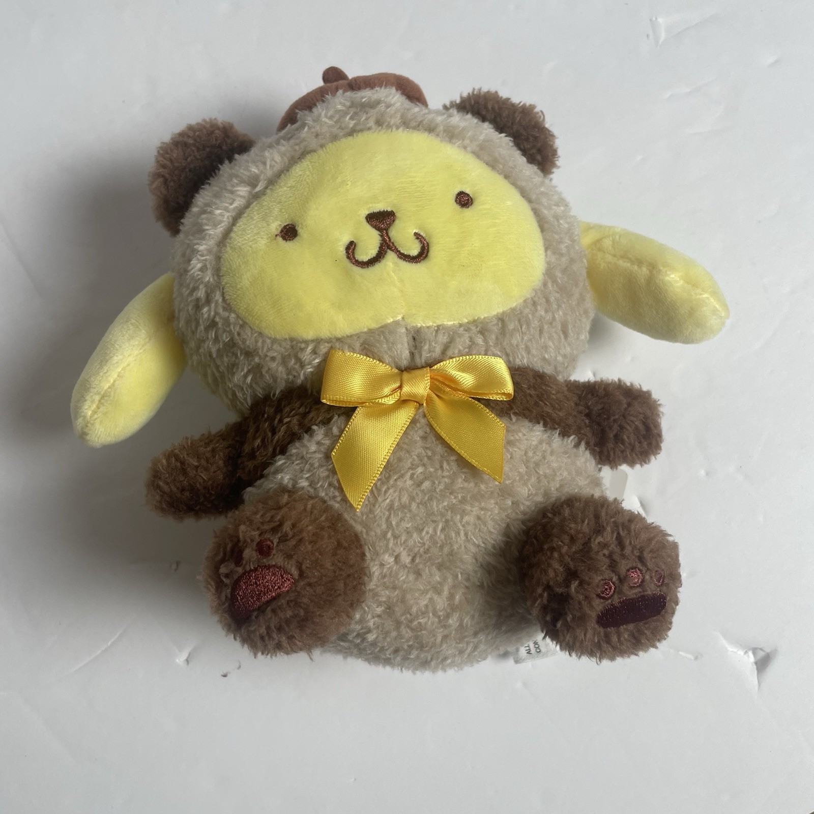 Sanrio Pompompurin In Brown Panda Kigurumi 10.2” Plush Pudding NEW