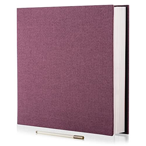 Photo Album Self Adhesive 3×5 4×6 5×7 6×8 8×10 8.5×11 11″x10.8″40Pages Purple