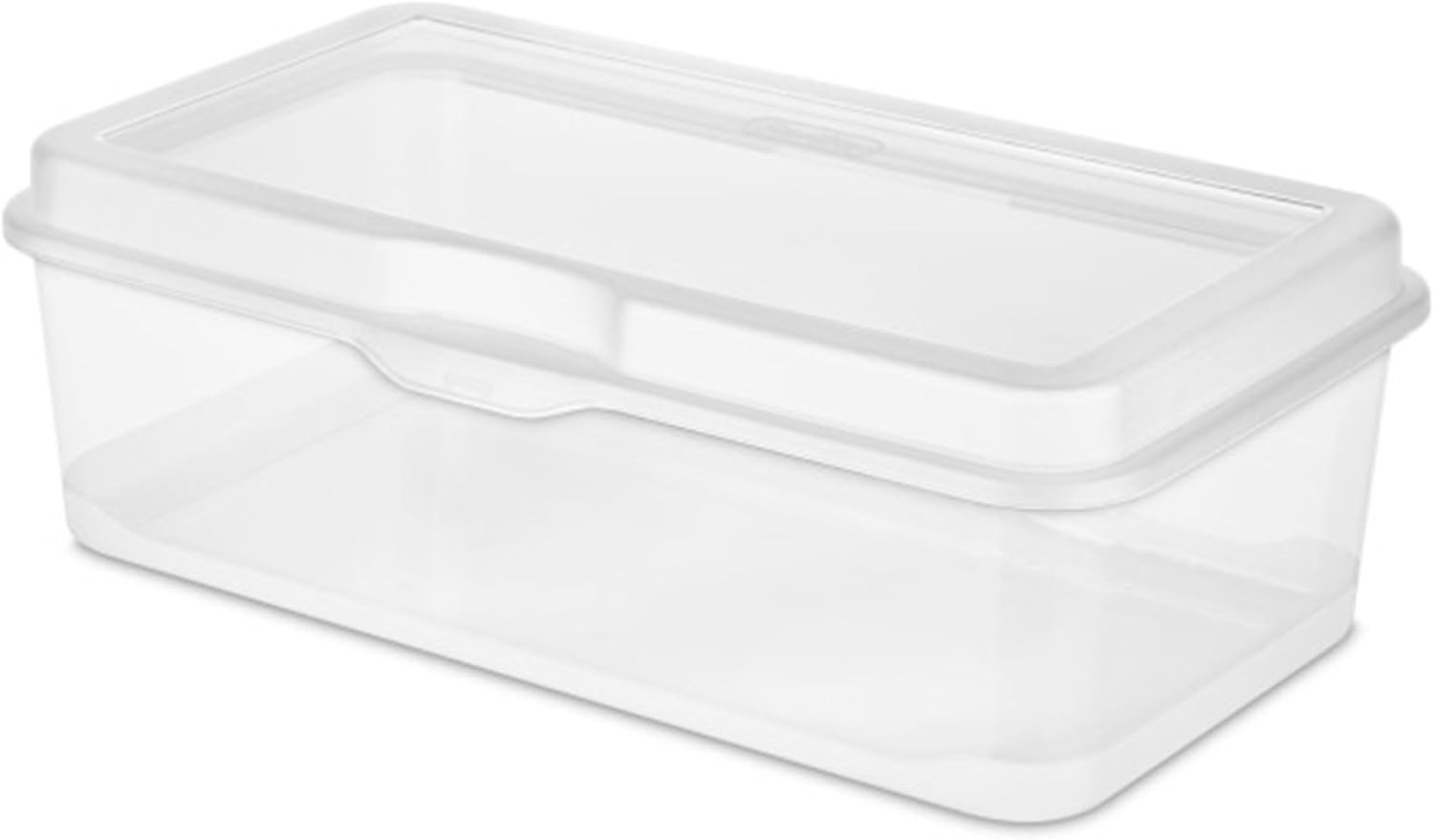 Sterilite 12-Pack FlipTop Stackable Rectangular Storage Bin with Hinging Lid