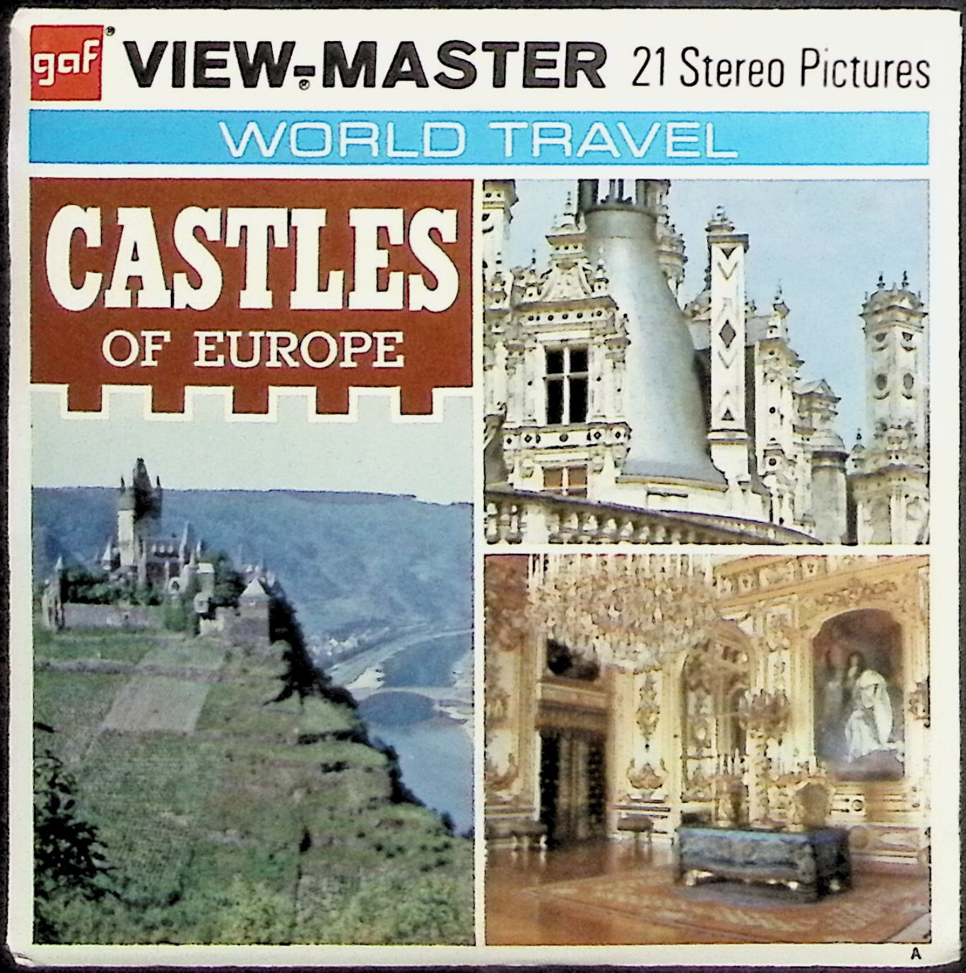 Castles Of Europe 3d View-Master 3 Reel Packet – 21 Full Color 3d Images