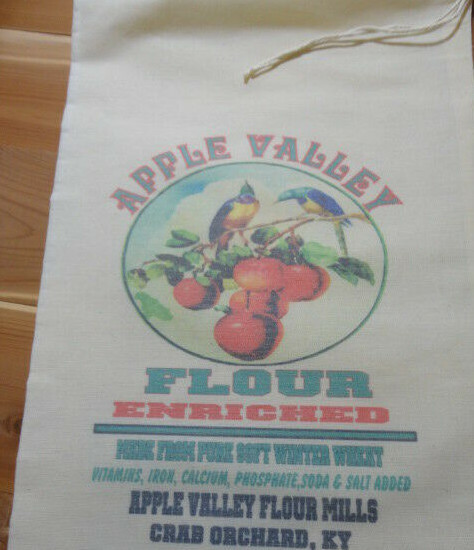 RL-27 APPLE VALLEY Flour Bag Sack Feed Seed Novelty Collectible