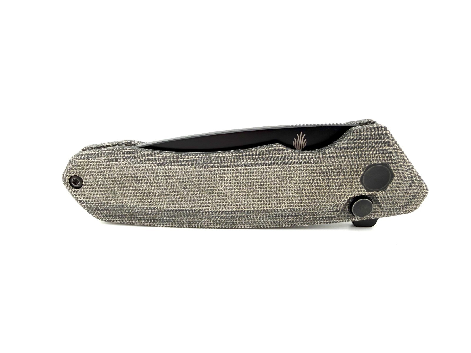 Kizer Mad Tanto Plunge Lock Knife Black Micarta (3.25″ Black) 154 CM Stainless