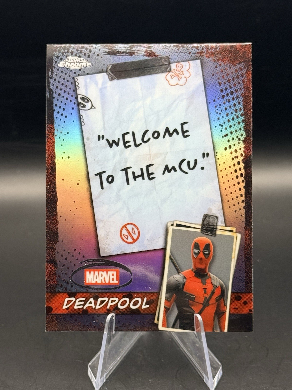Marvel 2025 Topps Chrome Deadpool “Welcome to the MCU” #WM-07