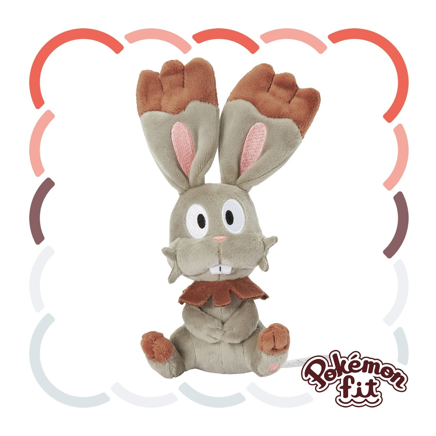 Pokemon Center Fit Plush Doll – Bunnelby 7.5in Normal Bunny Grey Kalos 659 XY Go