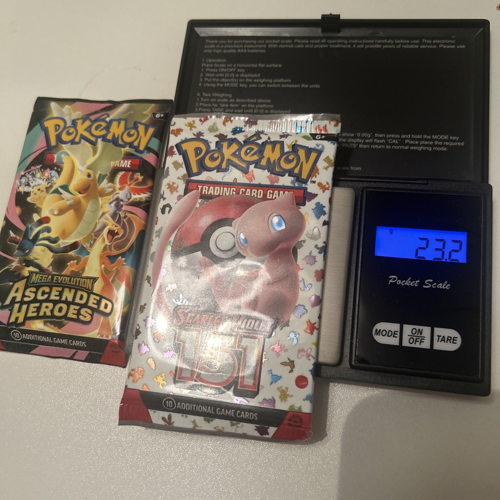 Pokemon 151 Heavy Pack 23.1 g + Ascended Heroes heavy Booster Pack – NEW