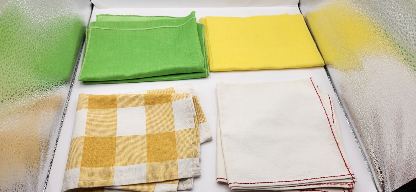 Lot Of 6 Various Vintage Cloth Napkins Farmhouse Cottage Decor Repurpose