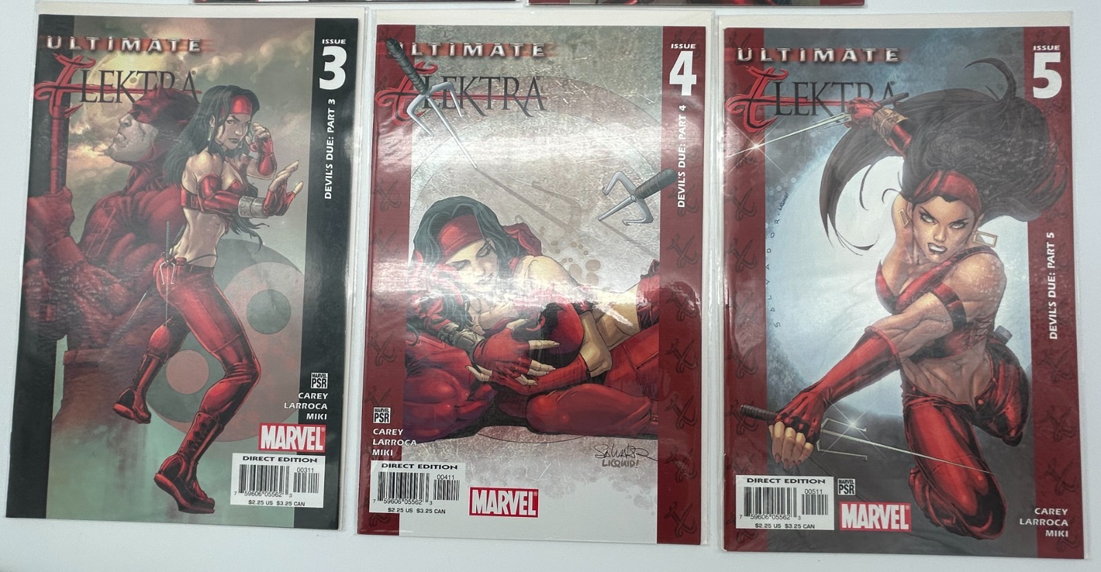 Ultimate Elektra Complete Full Set 1-5 Devil’s Due Carey & Larroca – Marvel
