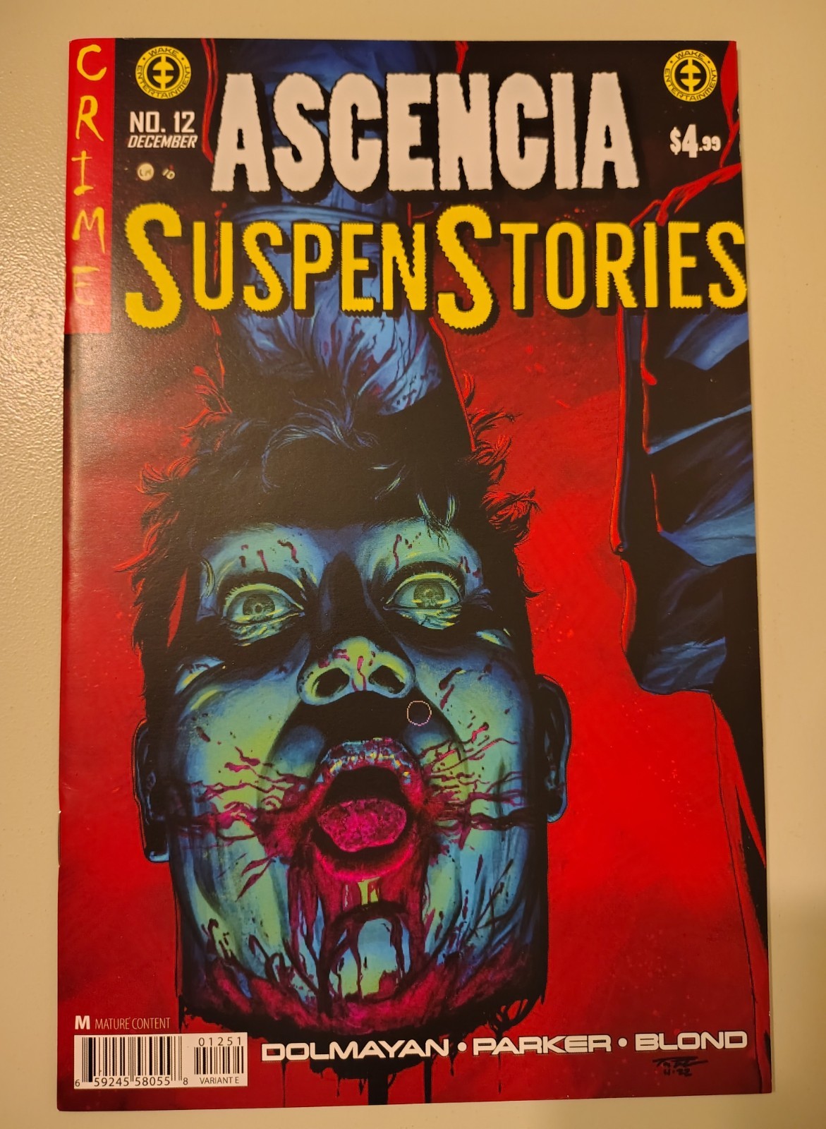 Ascencia #12 (Cover E) Tony Parker EC Crime SuspenStories Homage Wake 2022 NM