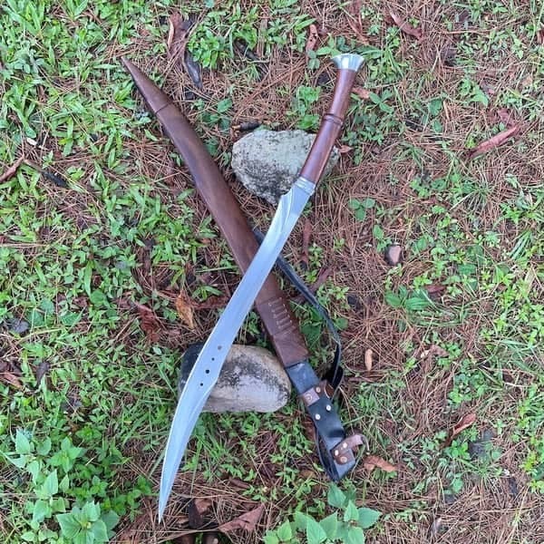 Custom Handmade Carbon Steel Blade Scimitar Viking Sword | Hunting Sword Camping
