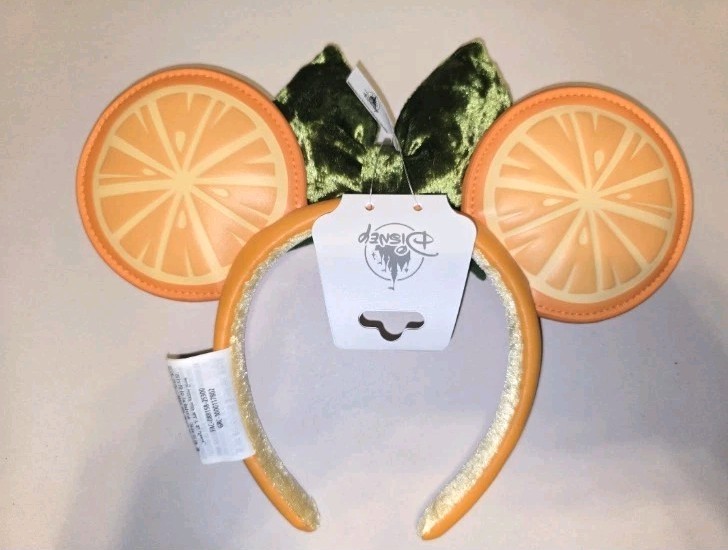 NEW Disney Parks 2026 Orange Slice Mickey Mouse Ears Headband Fruit Stand NWT