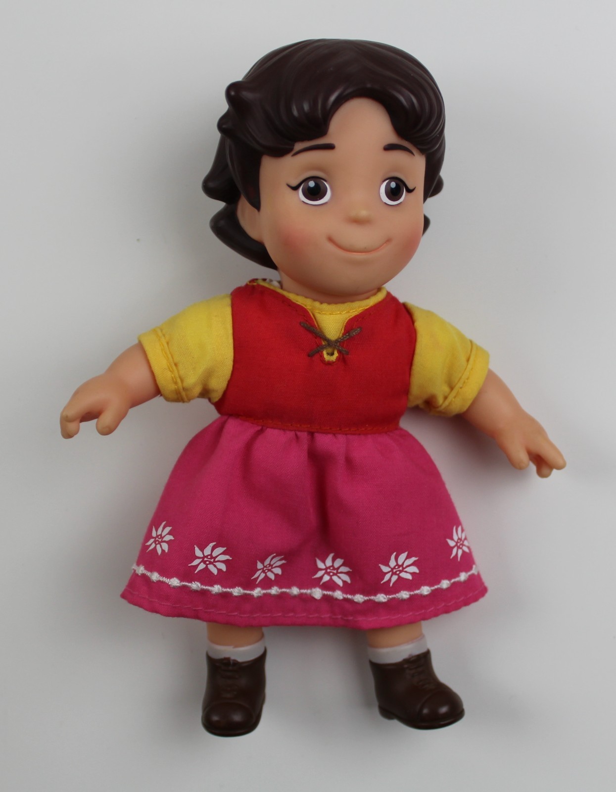 2015 HEIDI A GIRL OF THE ALPS Spanish Doll by Famosa 6″ (15 cm.) Great Condition