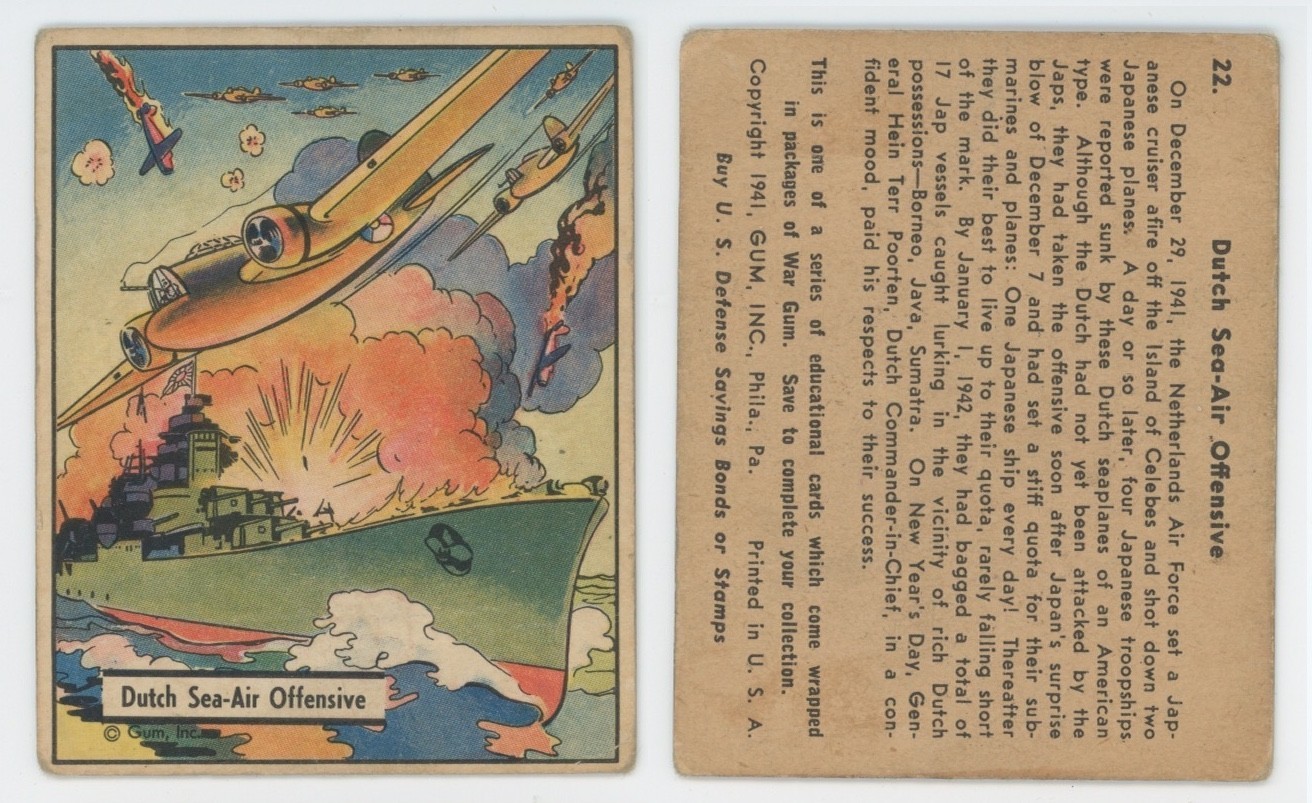 1941 & 1942 Gum Inc. Uncle Sam Cards – Lot of 20 WWII Soldier Marine Airman
