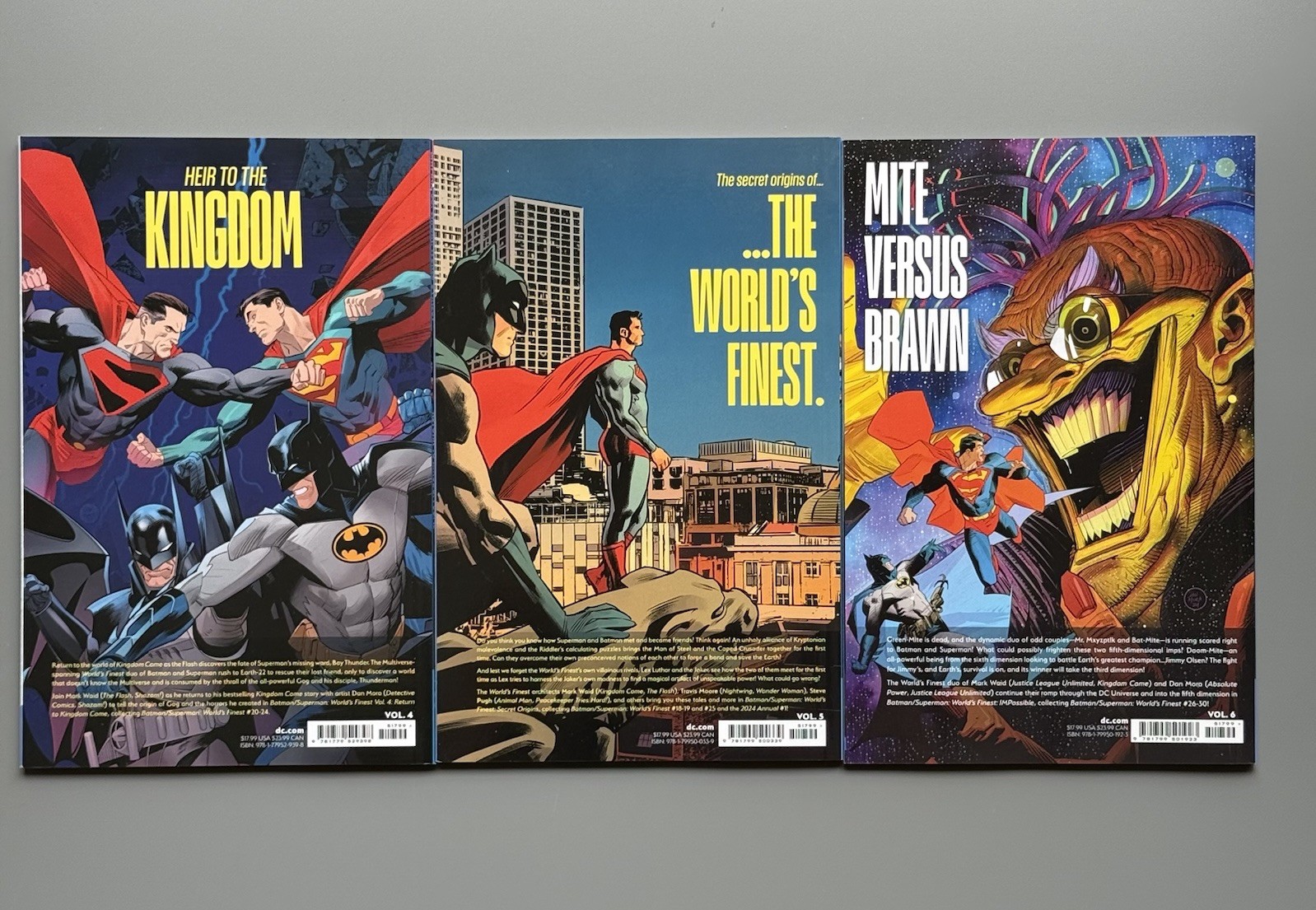 Batman Superman World’s Finest TPB Lot Vol 1 2 3 4 5 6 7 8 Mark Waid Mora Set DC